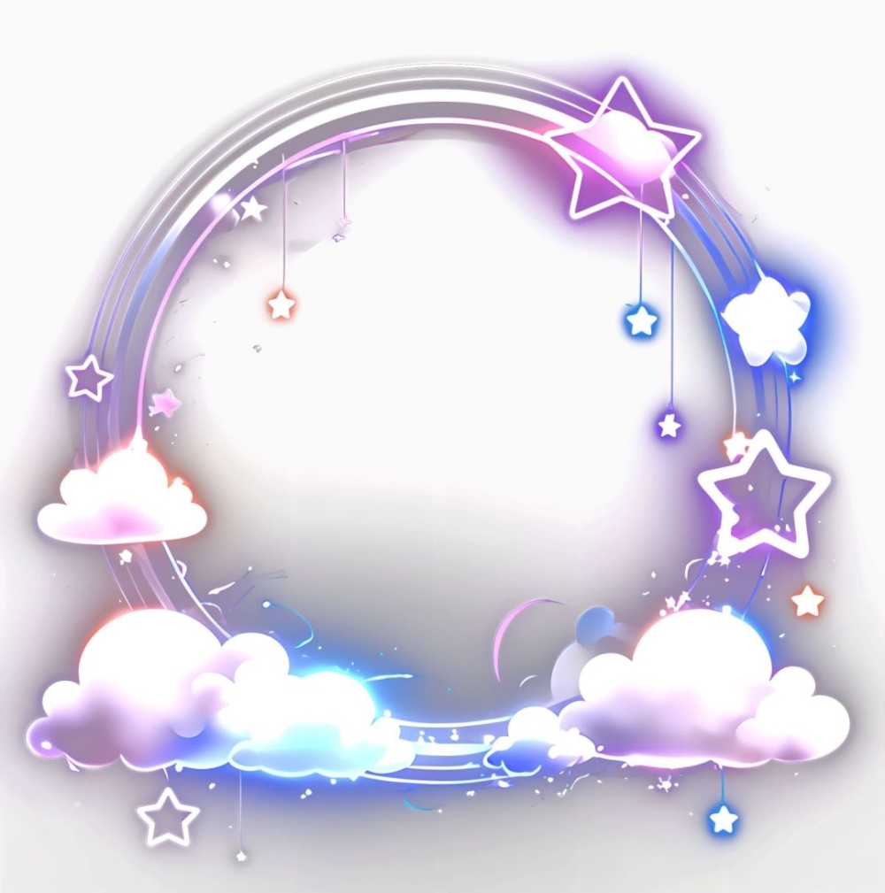 分享梦幻主题类的头像框,免抠png素材,款式多达百